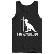 Men's CHIN UP T-Rex Pull-Ups  Adult Tank Top