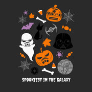 Men's Star Wars Halloween Spookiest in Galaxy Collage  Adult T-Shirt