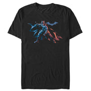 Men's The Batman Hero Pose  Adult T-Shirt