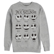 Men's The Nightmare Before Christmas Emotional Jack  Adult Sweatshirt