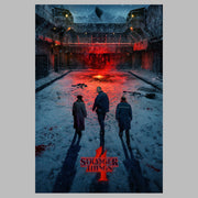 Men's Stranger Things Winter Rift Russia Poster  Adult T-Shirt