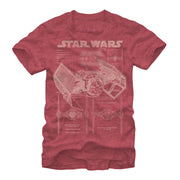 Men's Star Wars TIE Fighterprint  Adult T-Shirt