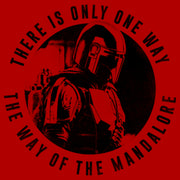 Men's Star Wars: The Mandalorian Only One Way  Adult T-Shirt