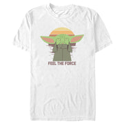 Men's Star Wars: The Mandalorian Grogu Feel the Force  Adult T-Shirt