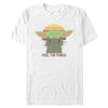 Men's Star Wars: The Mandalorian Grogu Feel the Force  Adult T-Shirt