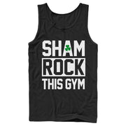 Men's Lost Gods St. Patrick's Day Sham Rock this Gym  Adult Tank Top