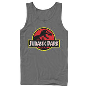 Men's Jurassic Park T Rex Logo  Adult Tank Top