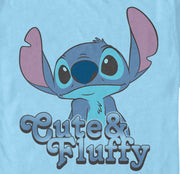 Men's Lilo & Stitch Cute & Fluffy Stitch  Adult T-Shirt