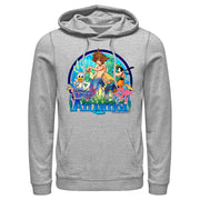 Men's Kingdom Hearts 1 Mermen Friends From Atlantica  Adult Pull Over Hoodie