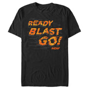 Men's Nerf Orange Ready Blast Go  Adult T-Shirt