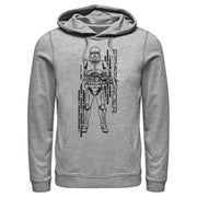 Men's Star Wars: The Rise of Skywalker First Order Sith Trooper  Adult Pull Over Hoodie