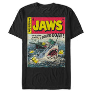 Men's Jaws Retro Comic Book Shark  Adult T-Shirt