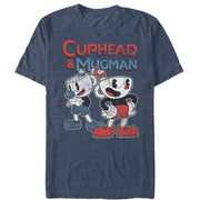 Men's Cuphead Retro Best Friend Mugman  Adult T-Shirt