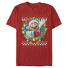 Men's Nintendo Ugly Christmas Mario Wreath  Adult T-Shirt