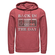 Men's Nintendo Back in Day NES Controller  Adult Pull Over Hoodie