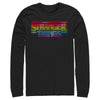 Men's Stranger Things Sparkling Rainbow Logo  Adult Long Sleeve Shirt