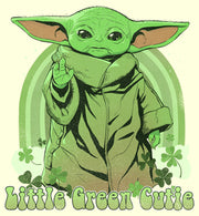 Men's Star Wars: The Mandalorian Grogu St. Patrick's Day Little Green Cutie  Adult T-Shirt