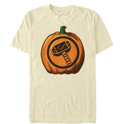 Men's Marvel Halloween Thor Hammer Pumpkin  Adult T-Shirt