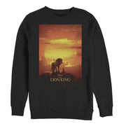 Men's Lion King Pride Rock Movie Poster  Adult Sweatshirt