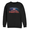 Men's Marvel Captain Marvel Horizon Logo  Adult Sweatshirt