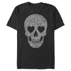 Men's Lost Gods Lace Print Heart Skull  Adult T-Shirt