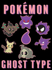 Men's Pokemon Ghost Type Group  Adult T-Shirt