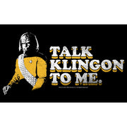 Men's Star Trek: The Next Generation Worf Talk Klingon to Me  Adult T-Shirt