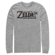 Men's Nintendo Legend of Zelda Link's Awakening Switch Logo  Adult Long Sleeve Shirt