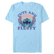 Men's Lilo & Stitch Cute and Fluffy  Adult T-Shirt