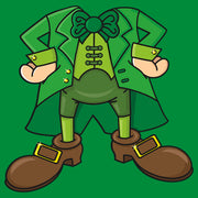 Men's Lost Gods St. Patrick's Day Leprechaun Costume  Adult T-Shirt