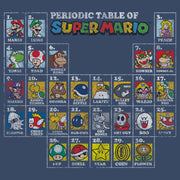 Men's Nintendo Periodic Table of Super Mario  Adult T-Shirt