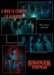 Men's Stranger Things Scenes Collage War Is Coming To Hawkins  Adult Long Sleeve Shirt