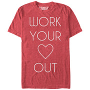 Women's CHIN UP Heart  Adult Boyfriend Tee