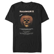 Men's Halloween II Skeleton Movie Poster  Adult T-Shirt