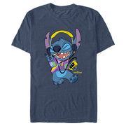 Men's Lilo & Stitch Cool Headphones Stitch  Adult T-Shirt