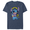 Men's Lilo & Stitch Cool Headphones Stitch  Adult T-Shirt