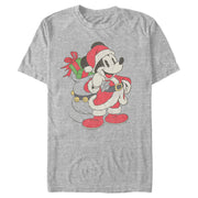 Men's Mickey & Friends Santa Mouse  Adult T-Shirt