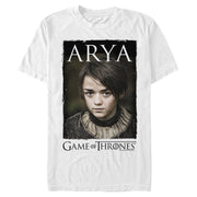 Men's Game of Thrones Arya Portrait  Adult T-Shirt