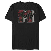 Men's MTV Rose Decor Logo  Adult T-Shirt