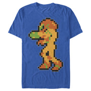 Men's Nintendo Metroid Pixelated Samus  Adult T-Shirt