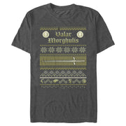 Men's Game of Thrones Christmas Valar Morghulis Sweater  Adult T-Shirt