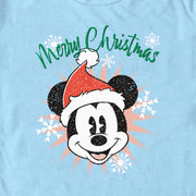 Men's Mickey & Friends Distressed Christmas Mickey  Adult T-Shirt