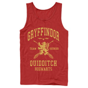 Men's Harry Potter Gryffindor Quidditch Gold Team Seeker  Adult Tank Top