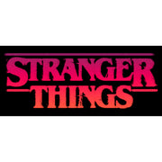 Men's Stranger Things Pink Logo  Adult T-Shirt