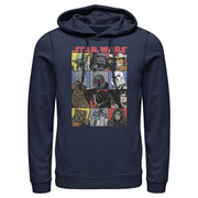 Men's Star Wars Comic Strip Cartoon Group  Adult Pull Over Hoodie