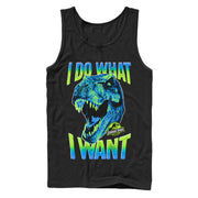 Men's Jurassic Park T. Rex Do What I Want  Adult Tank Top