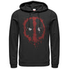 Men's Marvel Deadpool Splatter Icon  Adult Pull Over Hoodie