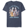 Men's Disney Classic All My Friends Are Dogs  Adult T-Shirt