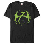 Men's Marvel Iron Fist Dragon Logo  Adult T-Shirt