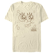 Men's SpongeBob SquarePants Smiling Face  Adult T-Shirt